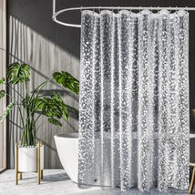 UFRIDAY Clear Shower Curtain 48 X 72 Inches,3D Cobblestone Stall Shower Curtain  - £19.14 GBP