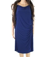LAUREN RALPH LAUREN Womens Sheath Beaded Draped Dress,Indigo Blue,4 - $138.60