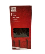 Christmas Light Stakes 12inch Home Accent 25 pack NEW - $68.79 MXN