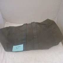 Vintage US Army Military Canvas Green Flyers Kit Cargo Parachute Bag 1976s - $29.70