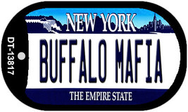 Buffalo Mafia New York Novelty Metal Dog Tag Necklace - £12.72 GBP