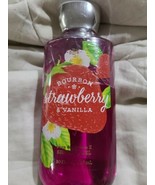 Bath Body Works Bourbon Strawberry Vanilla 10.0 oz Shower Gel Brand New - $19.00