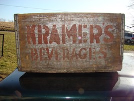 Antique Vintage Kramers Soda Box Crate Mt Carmel PA - £29.41 GBP