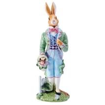 Fitz &amp; Floyd Jardin Rabbit Figurine Male - $197.99