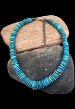 Carolyn Pollack Southwest Sterling Silver Natural Blue Turquoise Beaded Necklace - £319.73 GBP