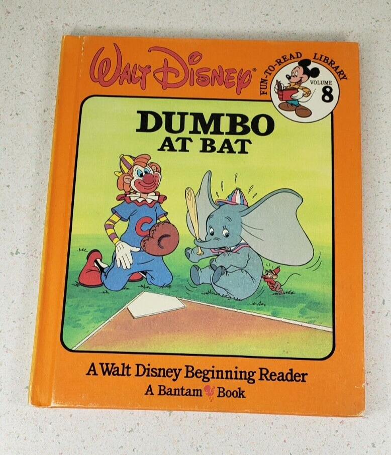 Dumbo At Bat Fun To Read Library Volume 8 Hardcover Disney Kids Book  - $12.60