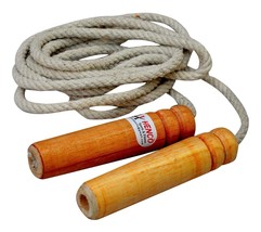 Jumping Skipping Rope, Jumping Trainer,Adjustable Size Handle Material: Wood - £11.73 GBP