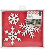 Oh What Fun Collection Christmas Glitter Wall Words Snowflakes - $35.74