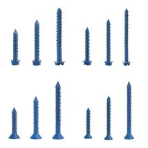 290PCS Concrete Screws 12 Sizes Flat &amp; Hex Head Masonry Anchors 1.25&quot;-2.25&quot; - $396.15 MXN