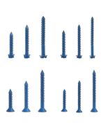 290PCS Concrete Screws 12 Sizes Flat &amp; Hex Head Masonry Anchors 1.25&quot;-2.25&quot; - $396.15 MXN