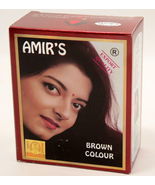 Amir&#39;s Brown Hair Color With Henna 6 Pouches 10 grams Each,Original Bran... - £28.02 GBP