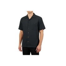 Men's Short Sleeves Summer Shirt by Indygo Smith Soft Rayon Blend 828-92 Black image 3