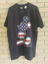 Black Disney USA Micky Mouse T-Shirt Size: Large - £9.98 GBP