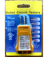 Outlet Tester Model SK300,Circuit Analyzer,6 Visual LED Tests, Easy Read... - $17.59 CAD