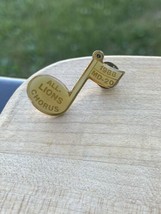 Vintage Lions Club Lapel Pin 1988 All Chorus MD-20 Song Yellow 1.5&quot; - £17.06 GBP