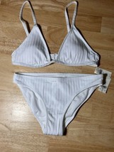 XS Aerie Women’s 2 Piece Bikini Swimsuit In White BNWTS - £19.65 GBP