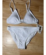 XS Aerie Women’s 2 Piece Bikini Swimsuit In White BNWTS - £19.68 GBP
