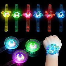 12 Pack LED Light up Bracelet Fidget Toys Glow in The Dark Party Favors ... - £25.49 GBP