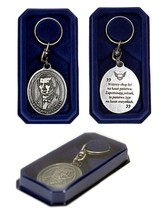 Fredreic Bastiat - silver plated, patina coated keyring coming in an ele... - $9.99