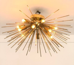 12 Arms Half Sea Urchin Light Fixture Décor Ceiling light Flush mount Chandelier - £161.03 GBP