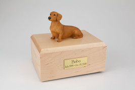 Brown Dachshund Pet Funeral Cremation Urn Avail in 3 Different Colors &amp; 4 Sizes - £135.56 GBP+