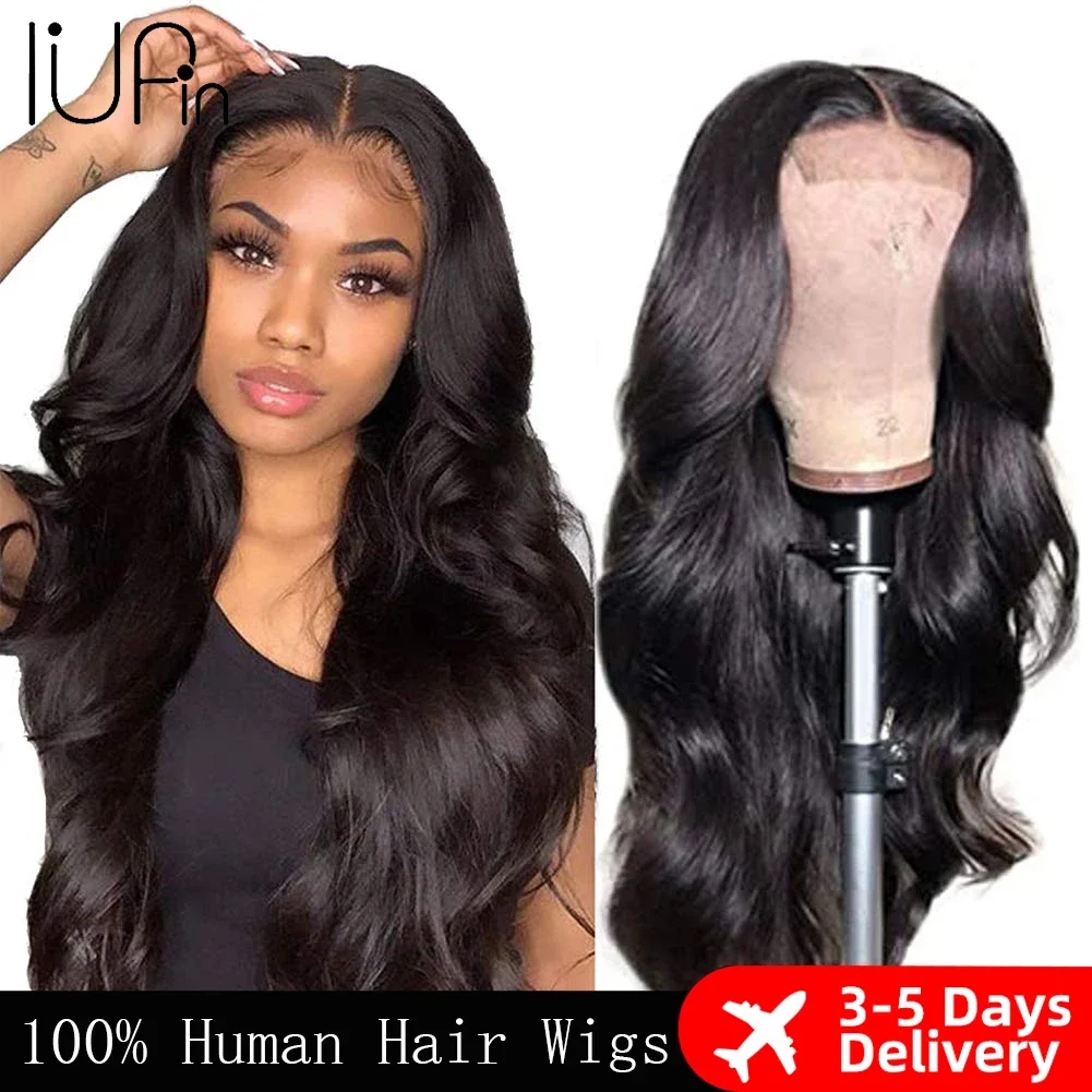 HD Transparent Body Wave Lace Front Wig Pre Plucked 13x6 13x4 Lace Frontal W - £63.24 GBP+