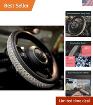 Bling Bling 15-Inch Rhinestone Steering Wheel Cover - Universal Anti-Sli... - $40.50