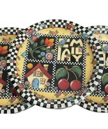 Vintage Mary Engelbreit Lot 24 Paper Plates 10.25&quot; Family Home Cherries ... - $51.27 CAD