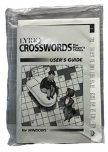 Crosswords for Windows Lyriq PC Software with User Guide Floppy Disk Vintage - £13.51 GBP