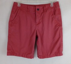 Urban Pipeline Flat Front Red Salmon Denim Chino Shorts Size 34W Inseam 10&quot; - $14.84