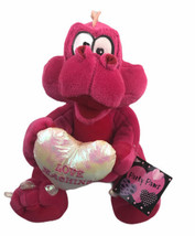 Plush Dragon Animated Toy Burton &amp; Burton 11&quot; Pink Love Machine Party Paws - £14.37 GBP