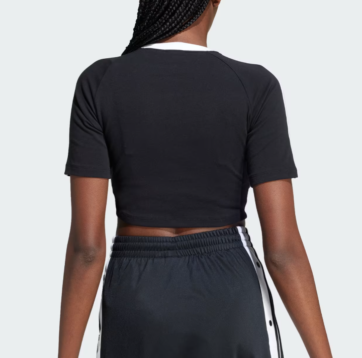 adidas Originals 3S Baby Tee Women&#39;s Lifestyle Top Casual T-Shirt AsiaFi... - $59.31