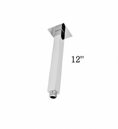 New Bathroom Polished Chrome 12&quot; Rainshower Shower Arm Ys-5610 - $34.60