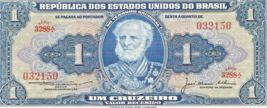 REPUBLICA DOS ESTADOS UNIDOS DO BRASIL UM CRUZEIRO UNC. #3 - $3.46
