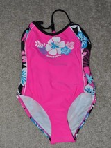 Girls Swimsuit ZeroXposur 1 Pc Racerback Bathing Suit Swim NEW $36-sz 4 - £9.19 GBP