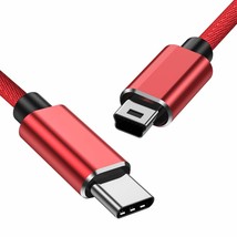 Mini Usb To Type C Cable, 3-Feet Usb Type C To Mini 5-Pin Cable Charging Cord Su - £10.17 GBP