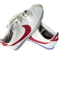 Nike Womens Classic Cortez White Red Leather Athletic Shoes Varsity Size... - £31.61 GBP
