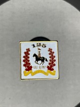 CRC-RCMP Royal Canadian Mounted Police 1873-1987 125 Hat Lapel Pin - $14.85