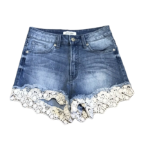 JustUSA Cute Denim Jean Shorts ~ Sz XS ~ Blue ~ Short ~ Slightly Distressed - £13.66 GBP