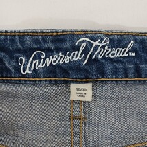 Universal Thread Women's Blue Frayed Denim Cotton Blend Skirt Size 10/30 (30×19) image 3
