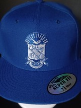 Phi Beta Sigma Fraternity Blue Fitted Baseball Cap 7 1/4 58cm - £23.50 GBP