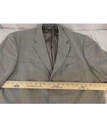 Mens Oscar De La Renta Gray Checkered Three Button 46L Pure Wool Sportcoat - $45.70 CAD