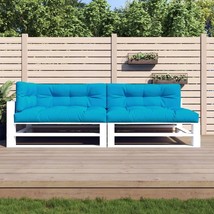  Pallet Cushion Set of 5 Blue Polyester Standard Pallet Cushions - $236.59 CAD