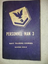 1952 Personnel Man 3 NAVY TRAINING COURSES NAVPERS 10256-B - £25.70 GBP