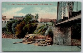 Little Rock AR Arkansas Rock From Which City Was Named Postcard O22 - £7.42 GBP