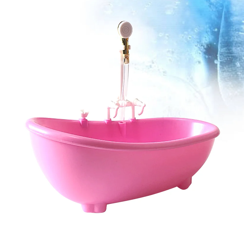 Bathtub Shower Bath Mini Electric Furniture Bathroom Toy Pool Baby Minia... - $15.22+