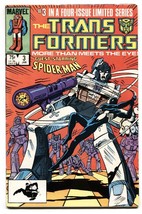 TRANSFORMERS #3 Black Costume Spider-Man!-comic book-1984-Marvel- - $27.74