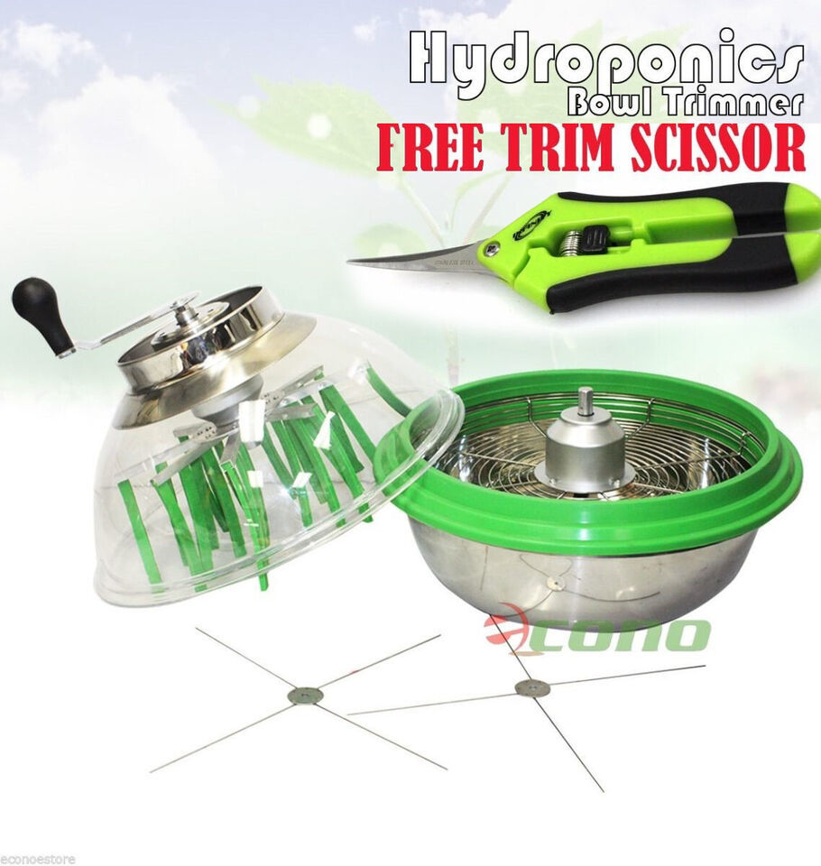 16&quot; Pro Bowl Leaf Trimmer Bud Flower Spin Cut Trim W/Metal Gearbox &amp; wir... - $144.91