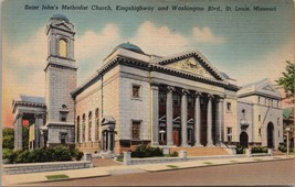 Saint John&#39;s Methodist Church St. Louis MO Postcard PC571 - £3.90 GBP