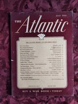 ATLANTIC July 1944 Robert Lasch Archibald Macleish Wallace Stegner Jessamyn West - £12.81 GBP